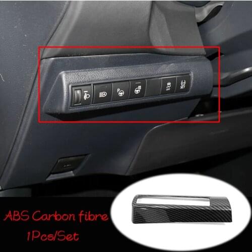 ABS Matte/Carbon fibre For Toyota corolla E210 2019 2020 accessories left middle control box decoration cover trim Car styling
