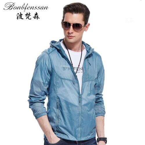 Quick Drying skin Windbreaker 2018 New Sun Protection Clothing men Ultra-thin Waterproof Breathable uv protection jacket 8862