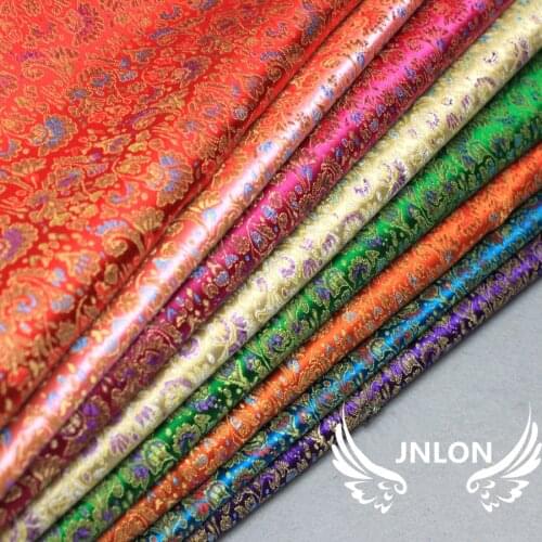 Floral Brocade Fabric Damask Jacquard Apparel Costume Upholstery Furnishing Curtain Material apparel sewing & fabric 90cm*50cm