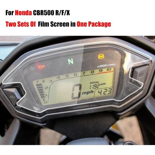 Two Sets Film Screens In One Parcel For Honda CBR500 R F X CBR500R CBR500F Cluster Scratch Film Screen Protector Stickers