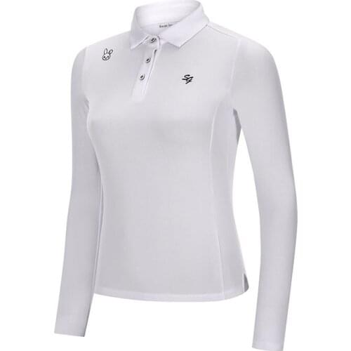 Chivalric Store Golf clothing womens suit long-sleeved T-shirt Slim breathable top jersey sports skirt half-length culottes