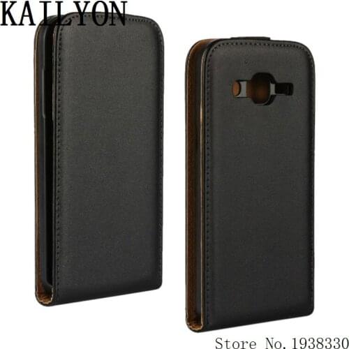 KAILYON Phone Cover For Samsung Galaxy J2 New Luxury Genuine Leather Flip Case For Samsung Galaxy J2 Vertical Full Protective Sh