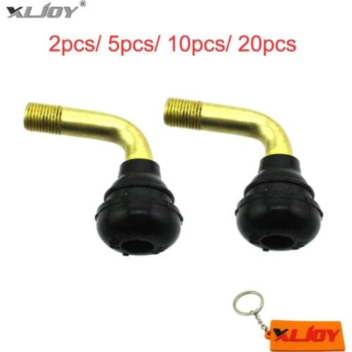 XLJOY PVR70 Tubeless Tire Valve Stems 90 degree Pull-In Auto For Scooter Moped ATV Quad Pit Dirt Bike Motorcycle