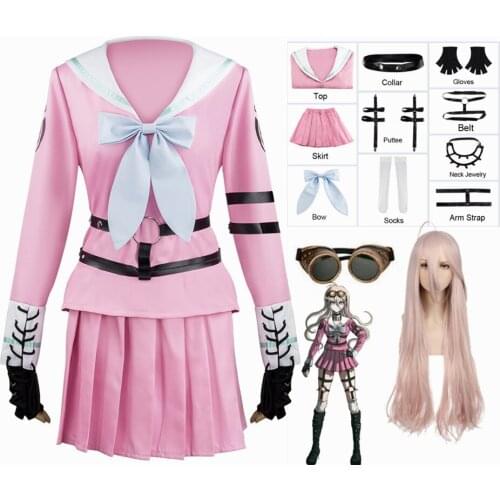 Anime Danganronpa V3 Miu Iruma Cosplay Costumes Women Dresses Sailor Suit School Uniform Sets