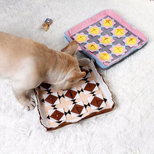 Pet Sniffing Mat Dogs Consume Energy Anti-choking Slow Food Mat Cats Release Energy Educational Toys Pet Training Supplies