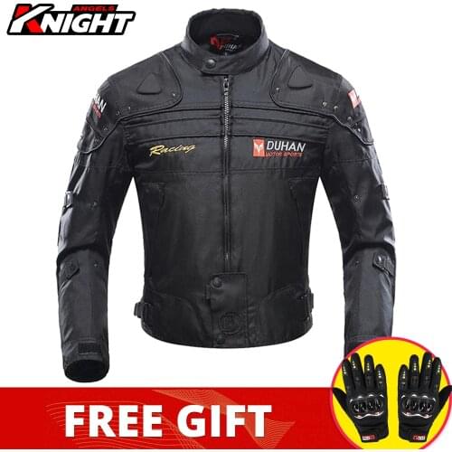 DUHAN Motorcycle Jacket Waterproof Motocross Moto Jacket Protective Anti-fall Racing Jacket Men Lining Keep Warm Winter Autumn
