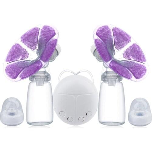 YONG JIU Single Double Electric Breast Pump Baby Breast Feeding Infant Nipple Feeding Milk Bottle USB Breast Pumps For Mother