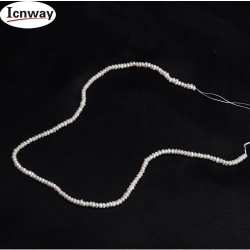 Natural AA baroque white freshwater Pearl 2-3mm For Jewelry Making 15inch DIY necklace bracelet earring FreeShipping Wholesale