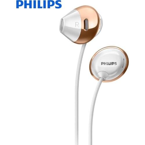 Philips SHE4205 Earphones Bass with Microphone Wired Control In-Ear Active Noise Cancelling headsets for Samsung Xiaomi phones