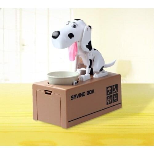 Eating Coin Dog Piggy Bank Creative Children Toys Save Money Box For Kids Gifts Electronic Stole Coin Dog FSWOB
