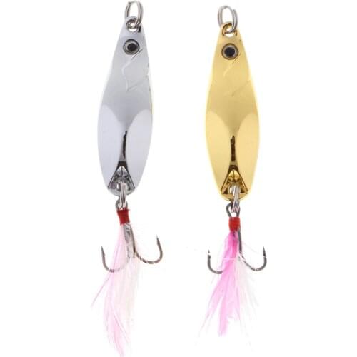 Metal Lures Spoons Fishing Lures Sequins Baits Paillette Baits Bionic Hard Fishing Lure Treble Hooks Fishing Baits for Fisherman