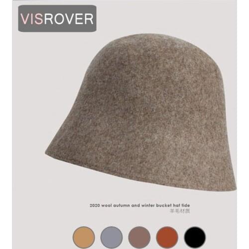 VISROVER 5 Colorway Unisex 100% real wool Woman Winter Hat Mocha Autumn Bonnet Real wool Man Woman Warm Skullies Gift Wholesales