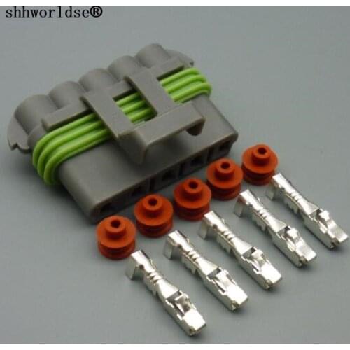 Shhworldsea 2.8mm 5 pin auto housing plug waterproof wire harness cable connector 12084891 Automotive Plug Electric Connector