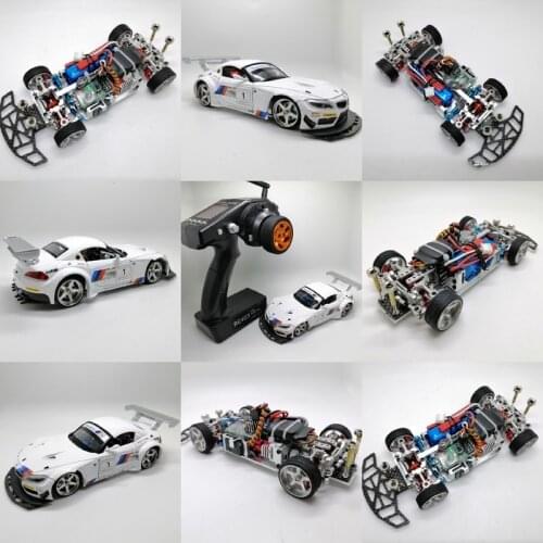 Top-of-the-line Version Professional Mosquito RC Truck Deluxe Silver Alloy Upgrade MINI-Q9 Z4 RC Racing Car