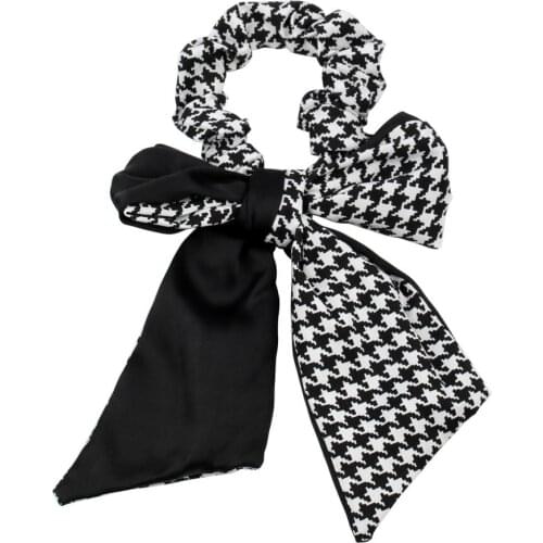 Hair Rope Cloth Ribbon Rubber Jewelry Big Elastic Band Hair Tie for Women Bird Animal Pattern Hairwear Headdress Accessories