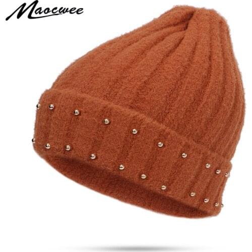 High Quality Knitted Skullies Beanies For Men Women Winter Outdoor Sports Thick Warm Vogue Female Girls Outdoor Ski Cap Beanie H