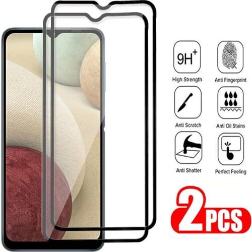 For Samsung A12 Screen Protector for Samsung Galaxy A50 A30S galaxy a70 70 a Full Tempered Protective Glass Film 2Pcs