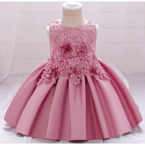 3M-5T Baby Girls Dress Flower Princess Dress First 1st Year Birthday Party Dresses Christmas Carnival Infant Clothes Costume