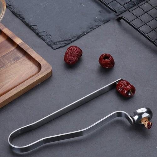 1pcs Stainless Steel Red Dates Jujube Cherry Olive Corer Home Kitchen Fruit Core Remover Seed Push Out Tool Kitchen Accessories
