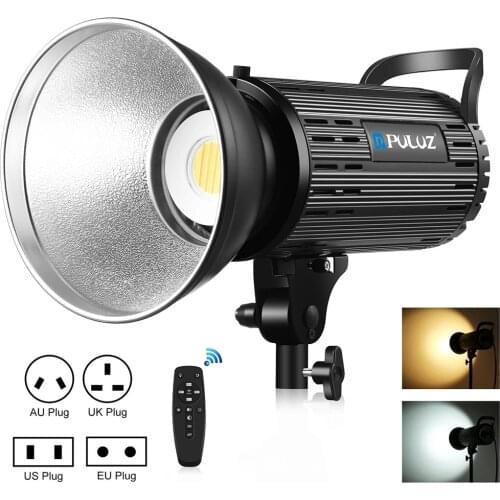 150W Studio Video Light 3200K-5600K Dual Color Temperature Dimmable Fill Light with Remote Control Photography