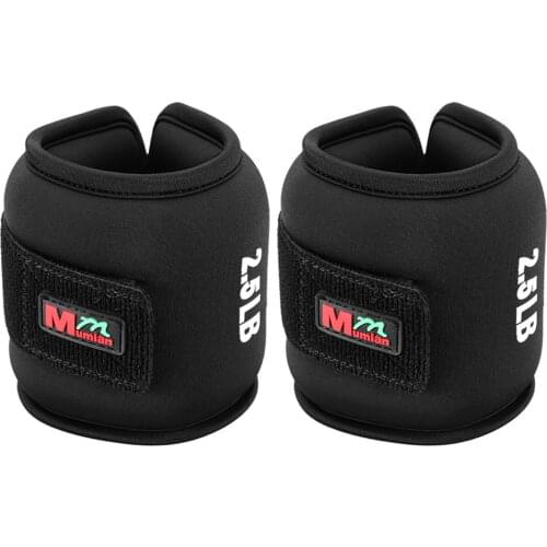 2-8LB/pair Adjustable Wrist Ankle Weights Iron Sand Bag Weights Straps with Neoprene Padding for for Exercise Fitness Running