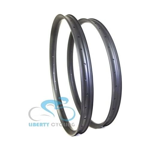 29er 27.5er 25mm Deep 50mm Wide Carbon MTB Bicycle Wheel Rims Mountain Bike Rim Tubeless Ready CLINCHER&HOOKLESS HYBRID BEAD