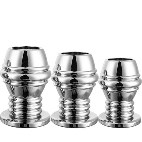 3pcs/set Bidet Metal Hollow Anal Plug Douche Enema Prostata Massager Sex Toys For Woman Men Gay Peep Vaginal Butt Plug Anal