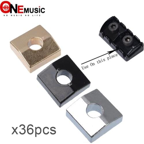 36Pcs Electric Guitar Locking Nut Blocks For Tremolo Bridge Electric Guitar Black Gold Silver Color for Choose