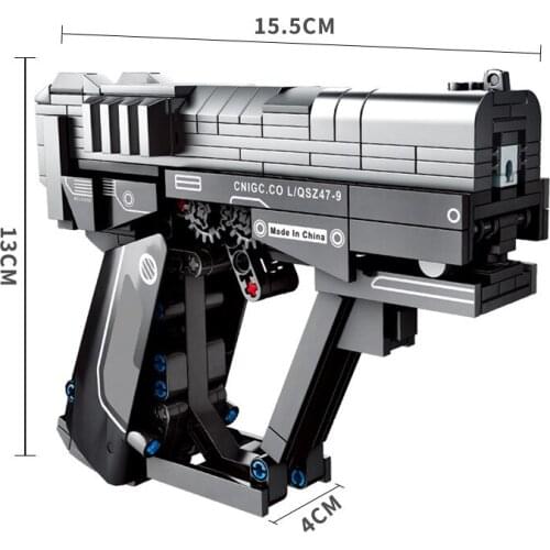 364PCS Wandering Earth Signal Gun Building Blocks Set Technical DIY Shooting Game Bricks City Toys For Children Kids Gift