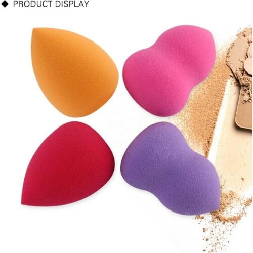 4PCS/Pack Water Drop Shaped Makeup Sponge Puff Grow Bigger In Water Suitable For Foundatio BB CC Cream Liquid Powder Beauty Tool