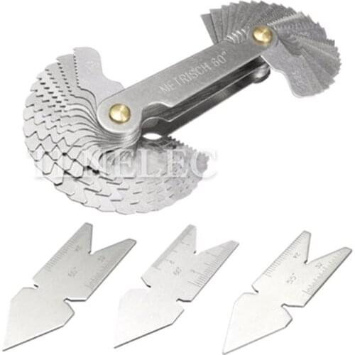 55 Degrees 60 Degrees Gauge Measuring Instruments Metric and Imperial Integrated Thread Gauge Center Gauge