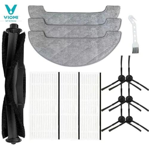 Side brush Filter Main Brush Mop Cloths for Viomi S9 Proscenic M7MAX M8 Robot Vacuum Cleaner Replaceable Accessories
