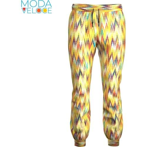 3d print tech Chevron Italian Classic Knitted Zig Zag Argyle Pants Men Joggers Sweatpants 2020 Streetwear Trousers Fashion Print