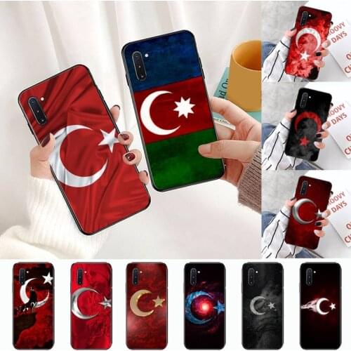 National flag azerbaijan pattern Phone Case For Samsung Galaxy S8 S9 S10 Plus S10E Note 3 4 5 6 7 8 9 10 Pro Lite cover