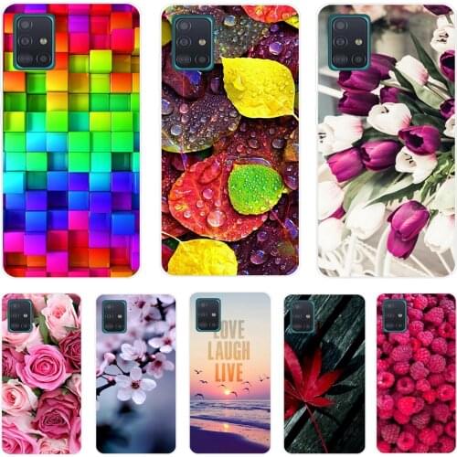 Popular Case For Samsung Galaxy A71 A51 A 51 Case Soft Silicone Back Cover Case For Samsung A71 A31 A51 Case A50 A 71 A 51 Funda