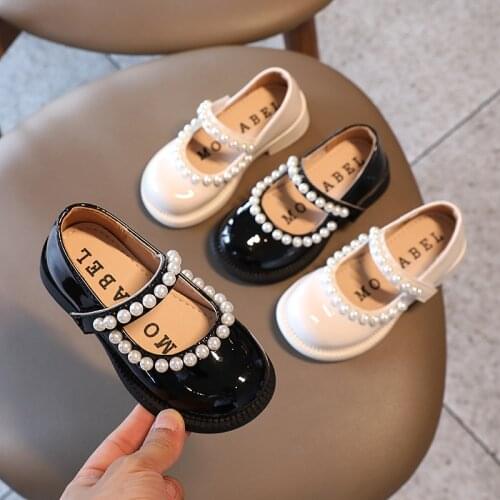 Childrens Non-slip Single Shoes Girls Princess Shoes Autumn 2021 New Baby Casual Shoes All-match Soft-soled Tide Sweet 22-31
