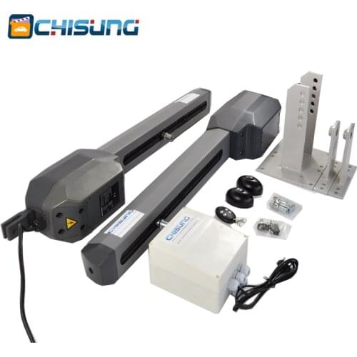 AC Remote control electric linear actuator double swing gate opener MAX gate 4meters 500KG for entrance door