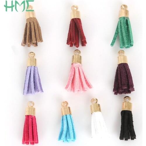 DIY Jewelry Findings Suede Tassel Fringe 10pcs/lot 20MM for Earring Bracelet Necklace Keychain Cellphone Straps