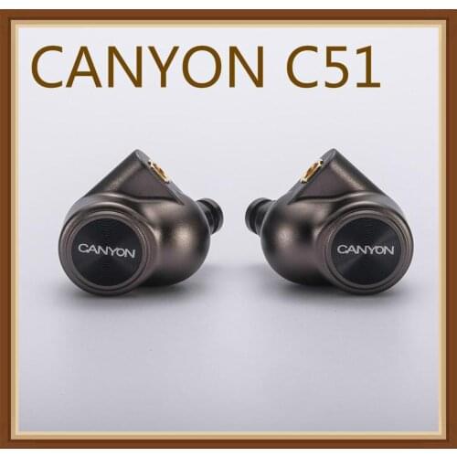CANYON C51 Knowles DD+4BA Hifi Music HD Monitor DJ Studio Stage CNC Metal Deep Bass MMCX Audiophile Earphones Earbuds