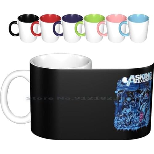 Blue Artic Zombie Ceramic Mugs Coffee Cups Milk Tea Mug Asking Lyrics Stand Up And Scream Stepped Up Alexandria Asking Destiny