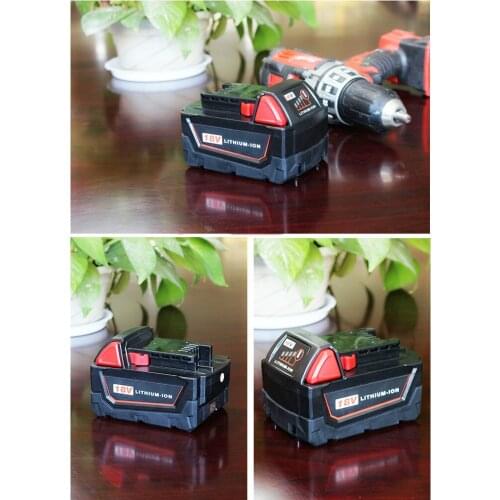 Vividjuler M18 18V 4500mAh Li-ion Battery For Milwaukee M18 48-11-1828 48-11-1840 18V Electrical Drill lithium-ion Battery