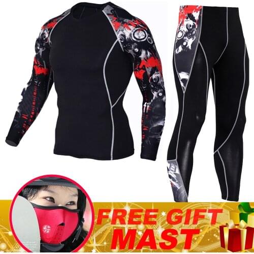 Motorcycle Mens Outdoor Sport Fleece Thermal Underwear Skiing Warm Super Elastic Base Layers Tight Long Johns Tops Pants Set
