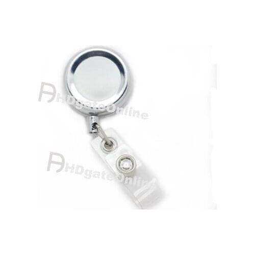 Lot of 4 Metal Reels Clip Retractable Badge for ID Card Holder 30mm YOYO reel