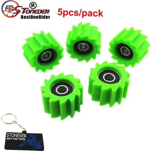 STONEDER Green Chain Roller Guide Pulley Tensioner For Kawasaki KX250F KX450F 2006 2007 2008 2009 2010 2011 2012 2014 2015 2016