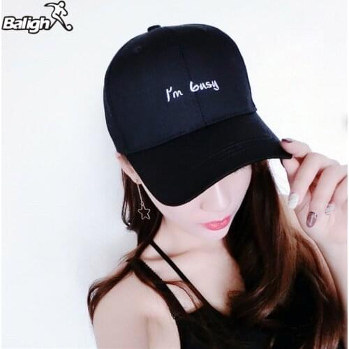 New Style I Am Busy Hat Men Women Brand Sport Summer Outdoor Hiking Hat Female Caps Women Sunscreen Cap 3colors