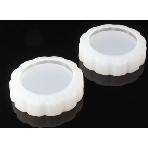 New Flower Lace Border Resin Ashtray Mold Silicone Crystal Epoxy Casting Ashtray Mold Jewelry Storage Pan Mold DIY