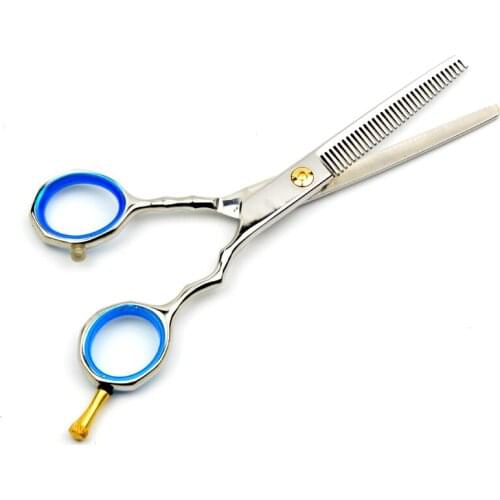 Promotion Barber Scissors japan Stainless Steel 5.5 inch Hairdressing thinning scissor barbershop hair Shears clippers