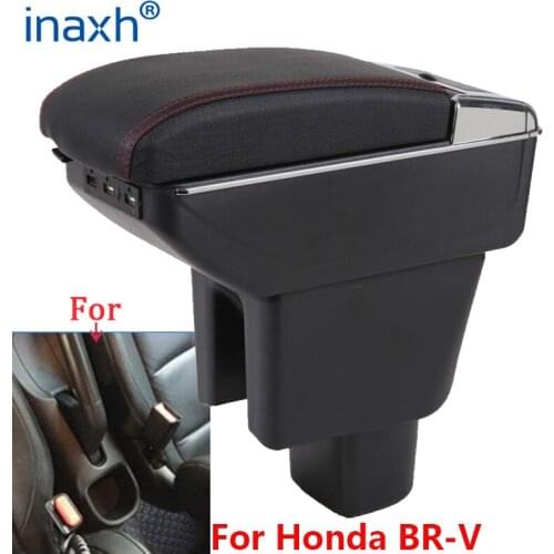 For Honda BRV Armrest For Honda BR-V Car Armrest box central Store content Storage box Arm Auto parts USB Charge