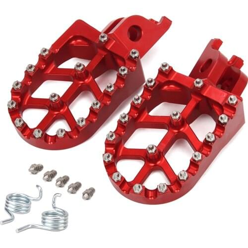 Motorcycle Aluminum FootRest pegs Pedals For CR CRF KX KLX 125 150 150R 450 250L 450R 450L 250RX 450X 250F 250R 450RX 1000L
