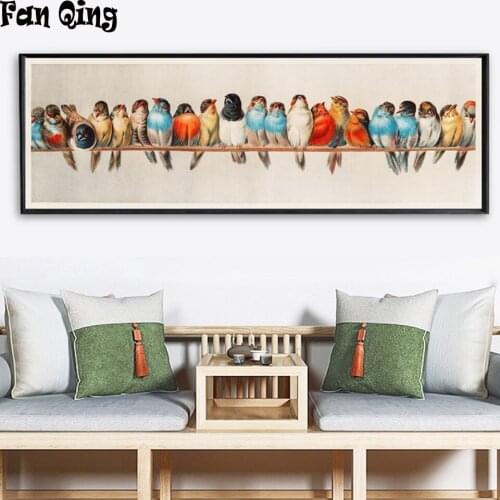 Full Square/Round Drill 5D DIY Diamond Painting large size"Animal bird " 3D Embroidery Cross Stitch 5D Home Decor gift